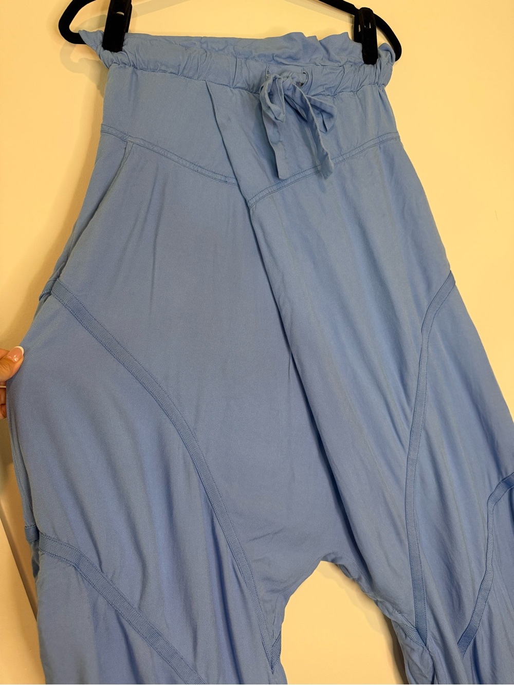 Free People Blue Harem-Style Bottoms - Picture 3 of 10
